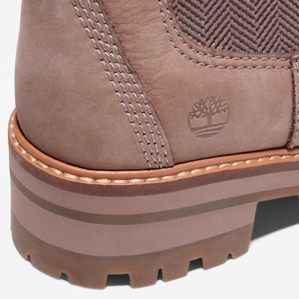 Buty Chelsea Damskie Timberland Pro Courmayeur Valley Beżowe | Polska-9648371