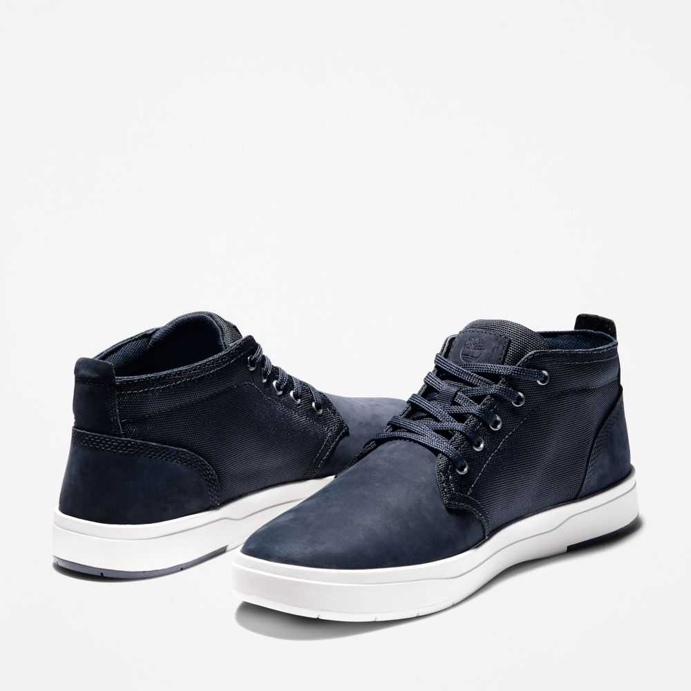 Buty Chukka Męskie Timberland Pro Davis Square Granatowe | Polska-3794052