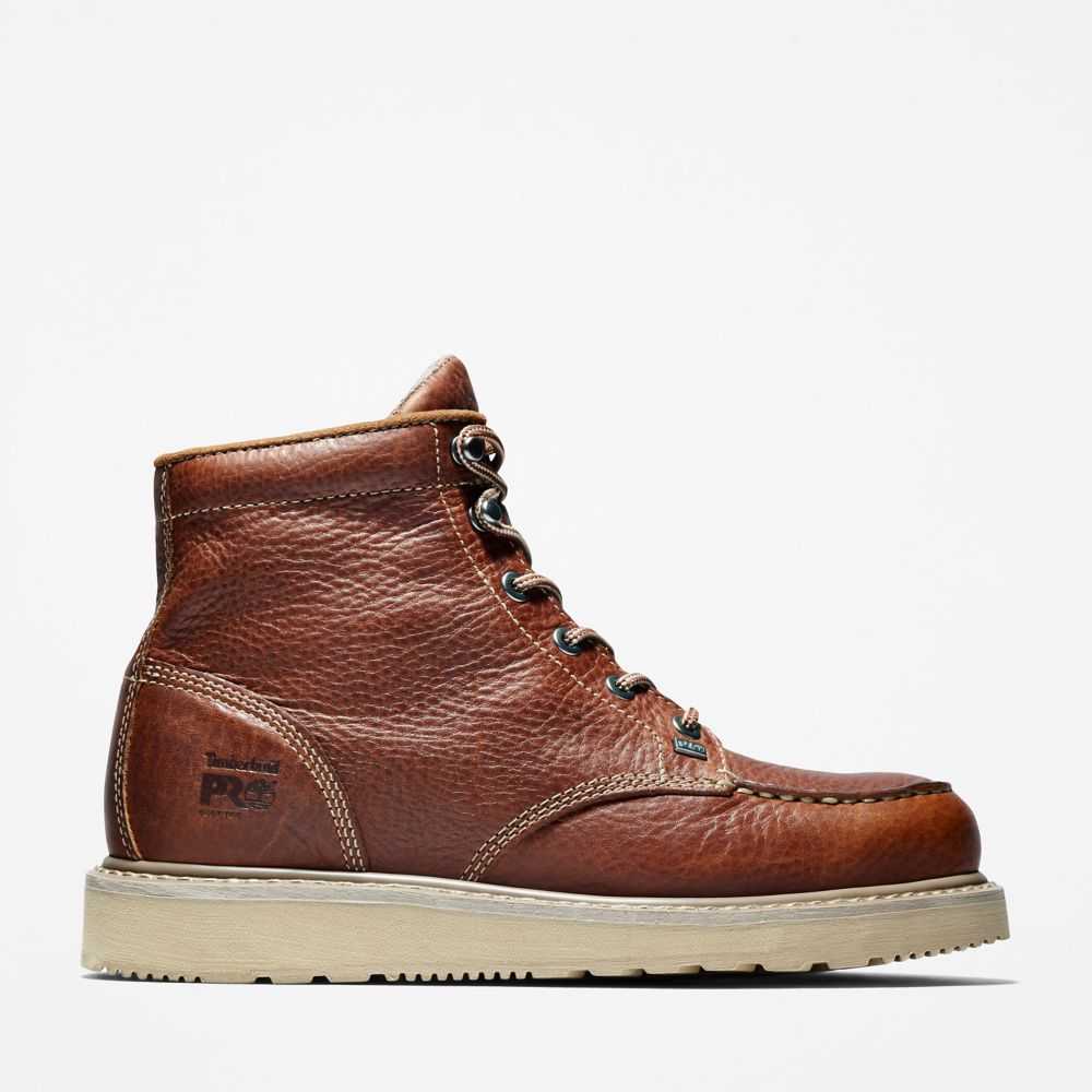 Buty Ochronne Męskie Timberland Pro Barstow Brązowe | Polska-6712598