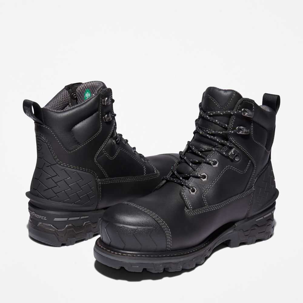 Buty Ochronne Męskie Timberland Pro Boondock Hd Czarne | Polska-0674351