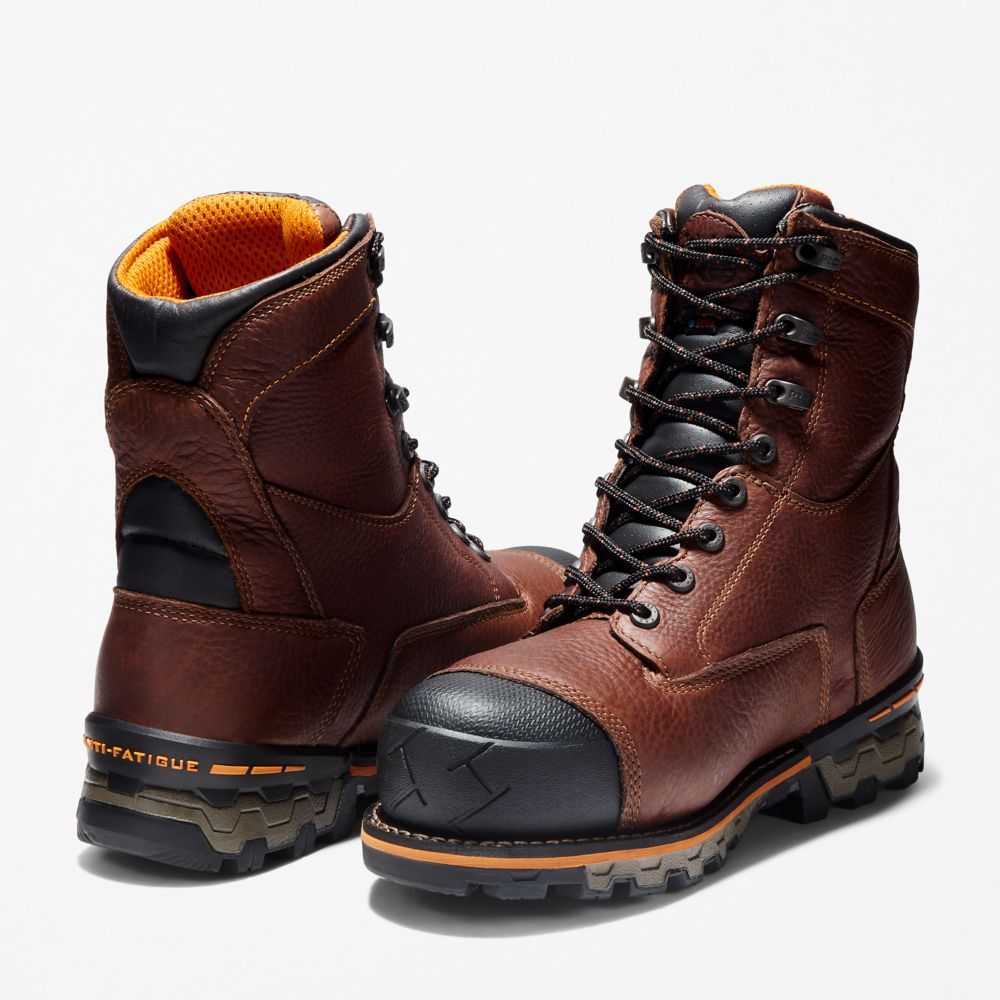 Buty Ochronne Męskie Timberland Pro Boondock 8 Brązowe | Polska-7324106