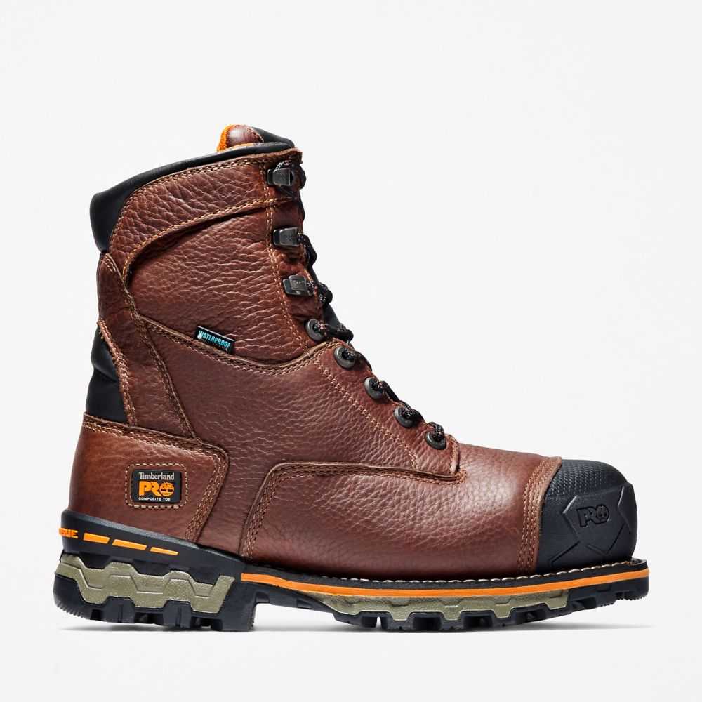 Buty Ochronne Męskie Timberland Pro Boondock 8 Brązowe | Polska-7324106