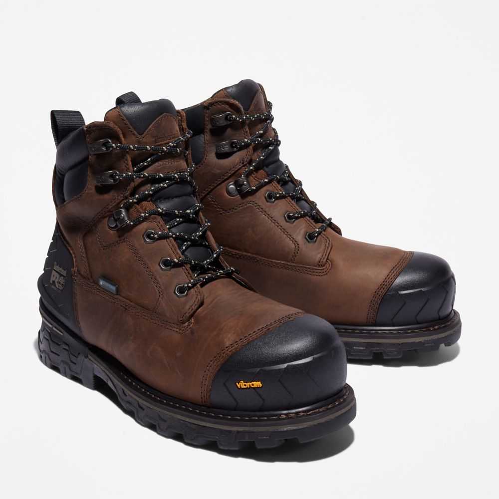 Buty Ochronne Męskie Timberland Pro Boondock Hd Brązowe | Polska-9078214