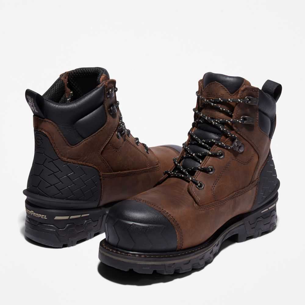 Buty Ochronne Męskie Timberland Pro Boondock Hd Brązowe | Polska-9078214