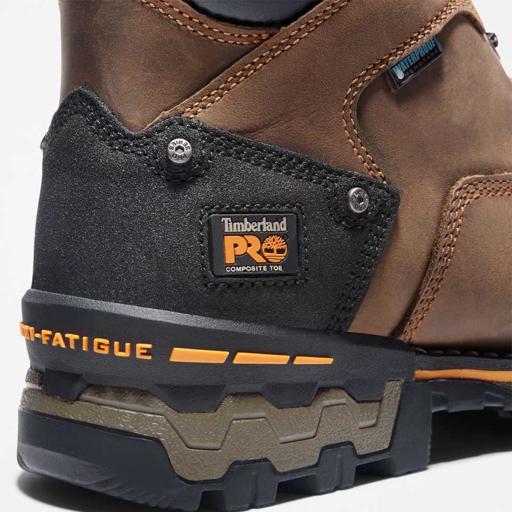 Buty Ochronne Męskie Timberland Pro Boondock 6 Brązowe | Polska-9584021