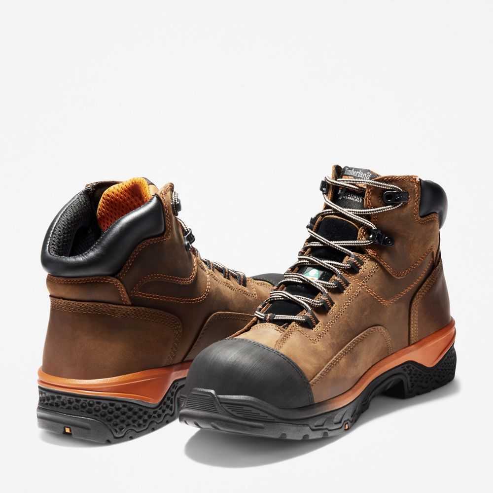 Buty Ochronne Męskie Timberland Pro Bosshog 6 Brązowe | Polska-9643758