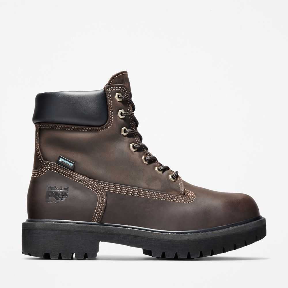 Buty Ochronne Męskie Timberland Pro Direct Attach 6 Brązowe | Polska-4237908