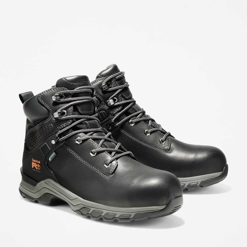 Buty Ochronne Męskie Timberland Pro Hypercharge 6 Czarne | Polska-1059782