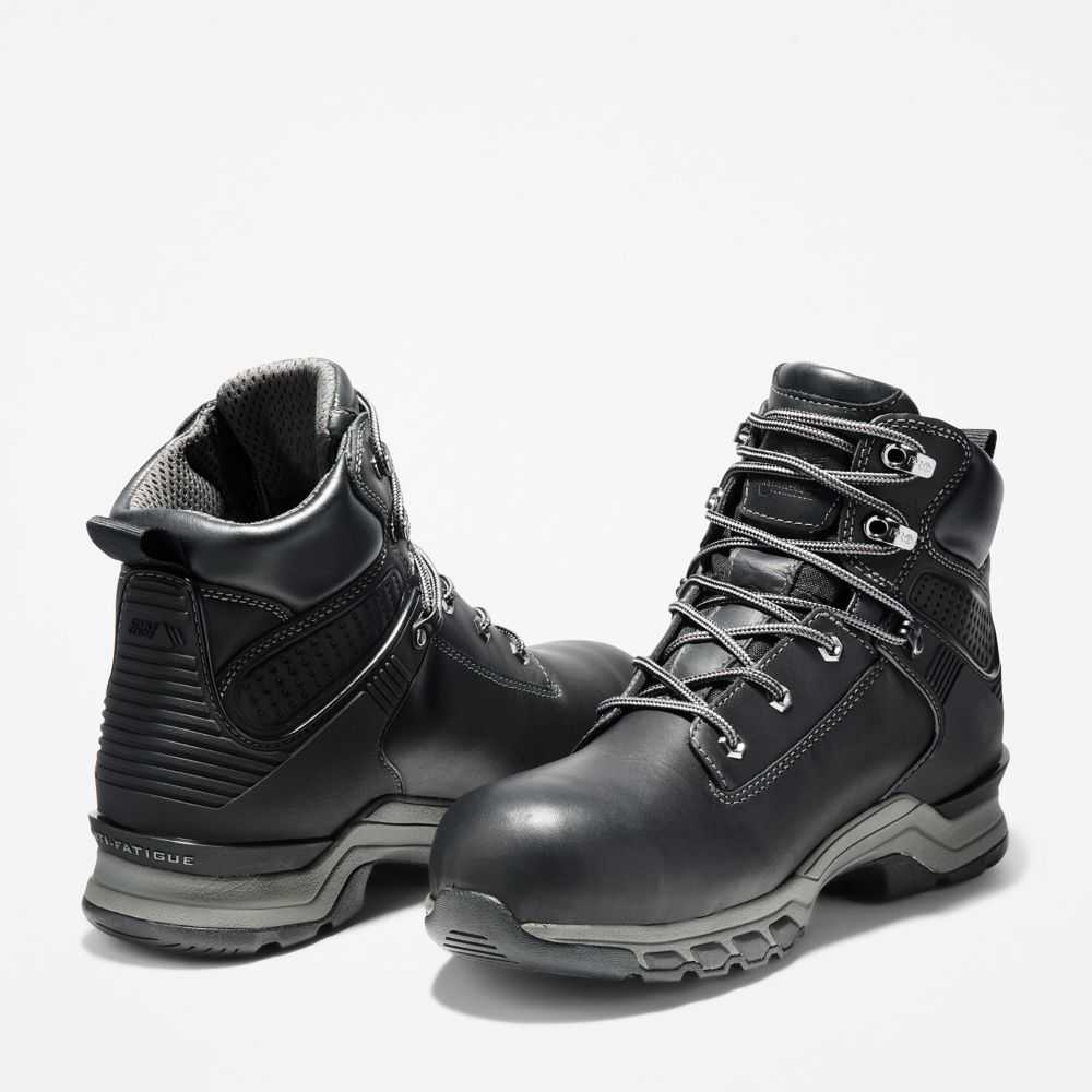 Buty Ochronne Męskie Timberland Pro Hypercharge 6 Czarne | Polska-1059782