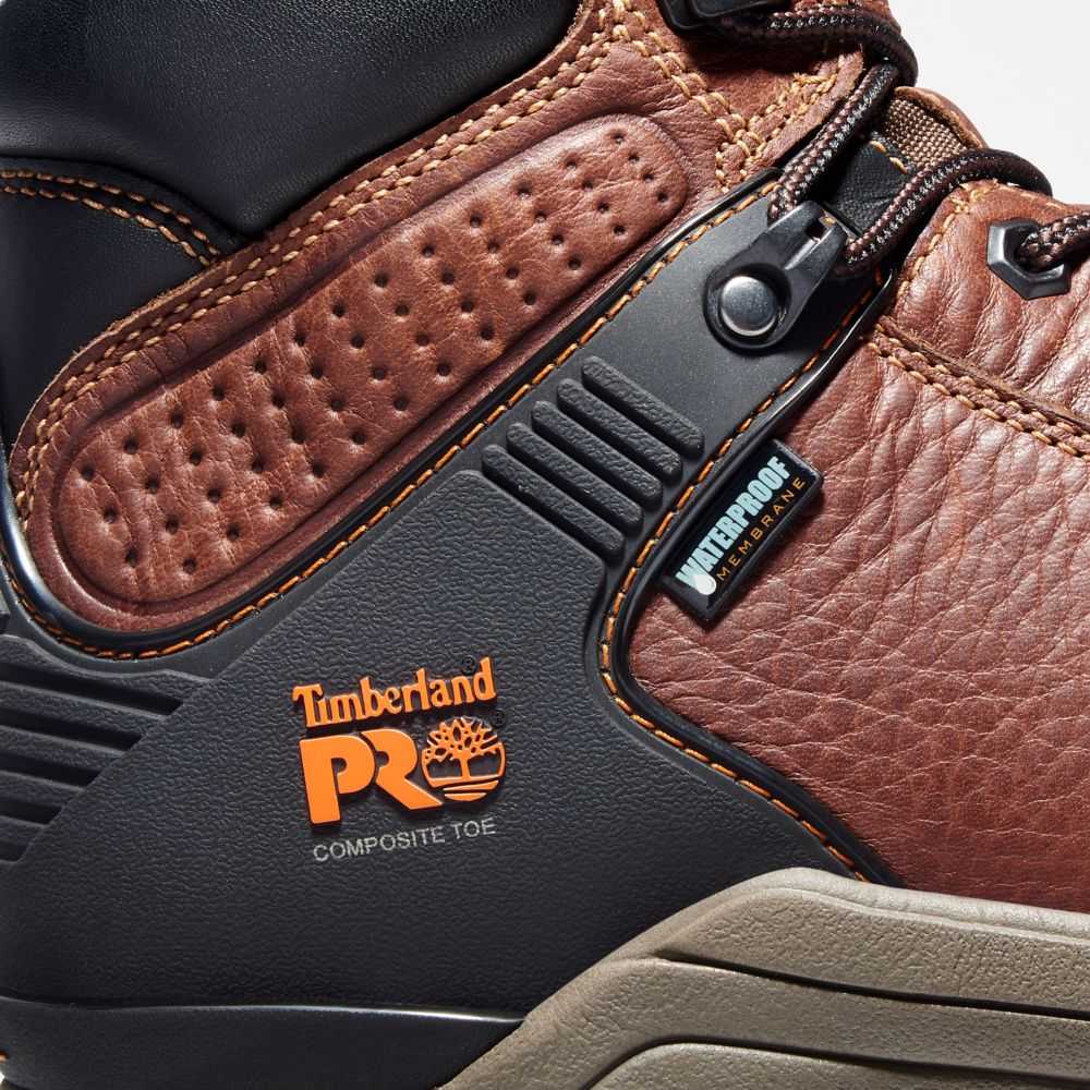 Buty Ochronne Męskie Timberland Pro Hypercharge 6 Brązowe | Polska-6302185