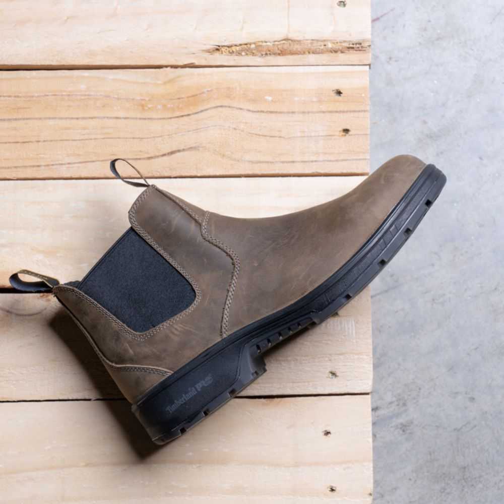 Buty Ochronne Męskie Timberland Pro Nashoba Brązowe | Polska-5216809