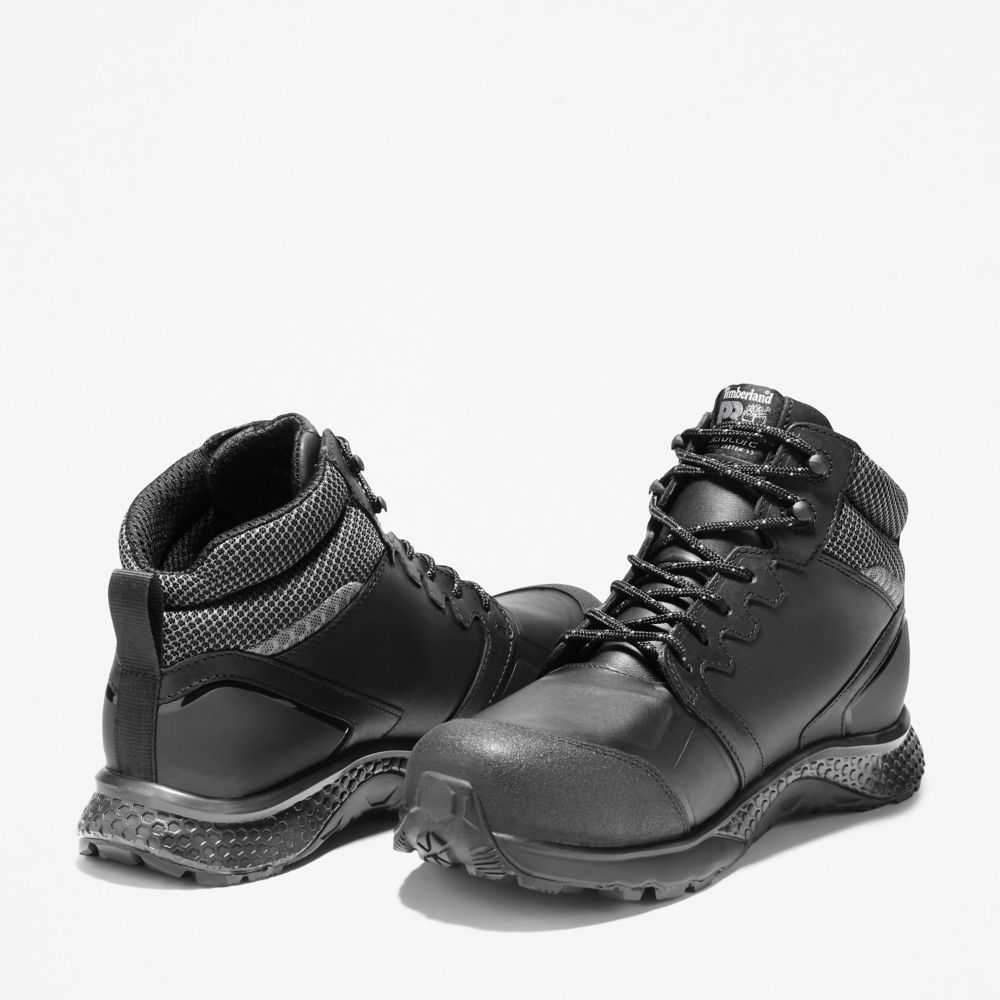 Buty Ochronne Męskie Timberland Pro Reaxion Czarne Szare | Polska-2706514