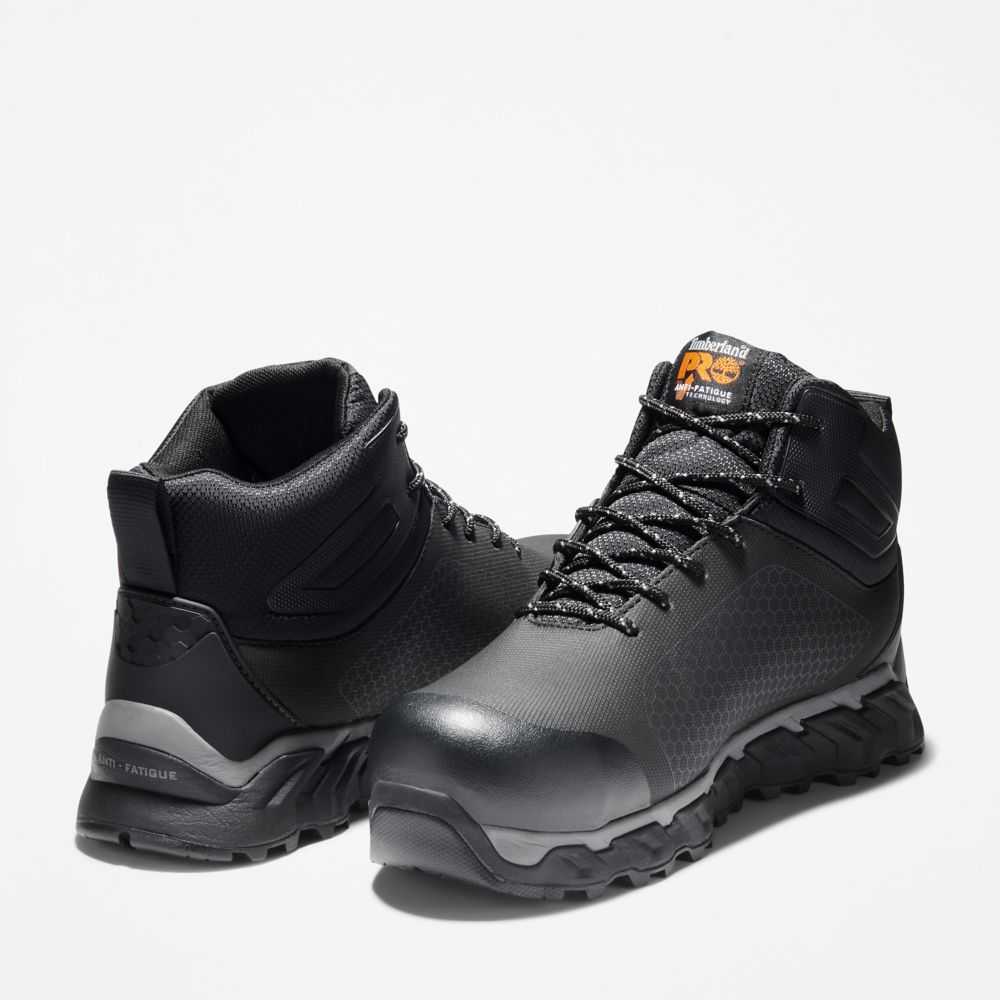 Buty Ochronne Męskie Timberland Pro Ridgework Czarne | Polska-2604978