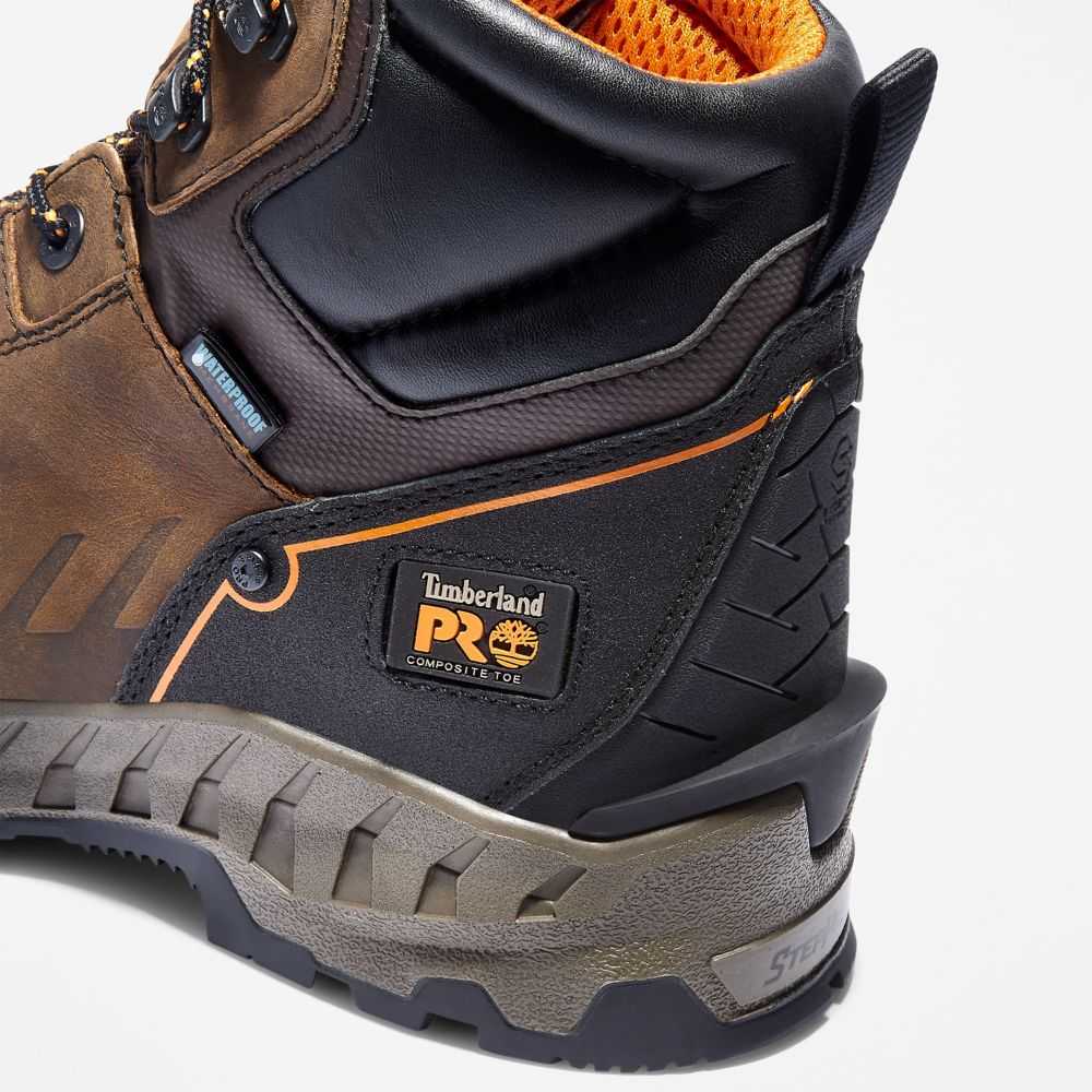 Buty Ochronne Męskie Timberland Pro Robocze Summit Brązowe | Polska-7208693