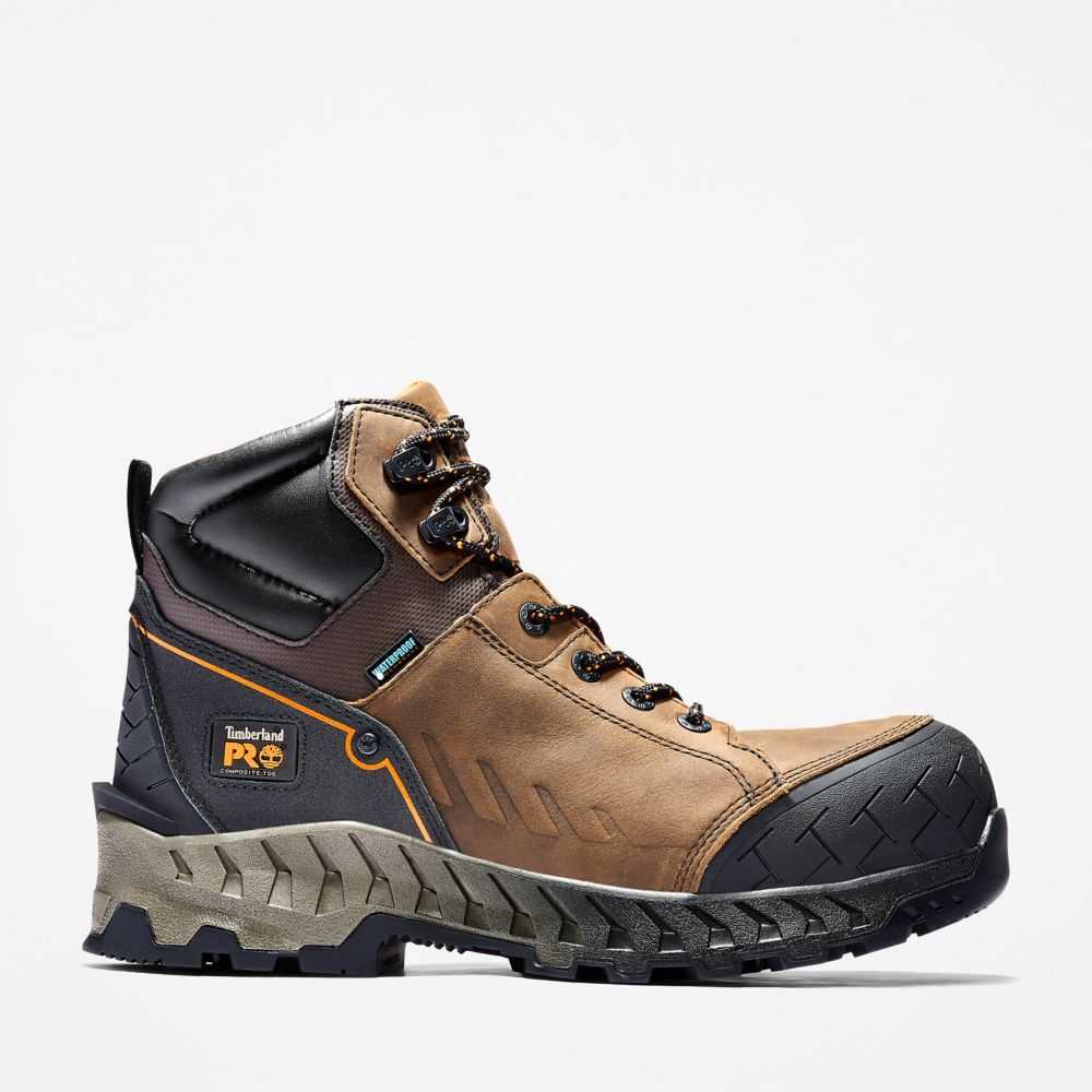 Buty Ochronne Męskie Timberland Pro Robocze Summit Brązowe | Polska-7208693