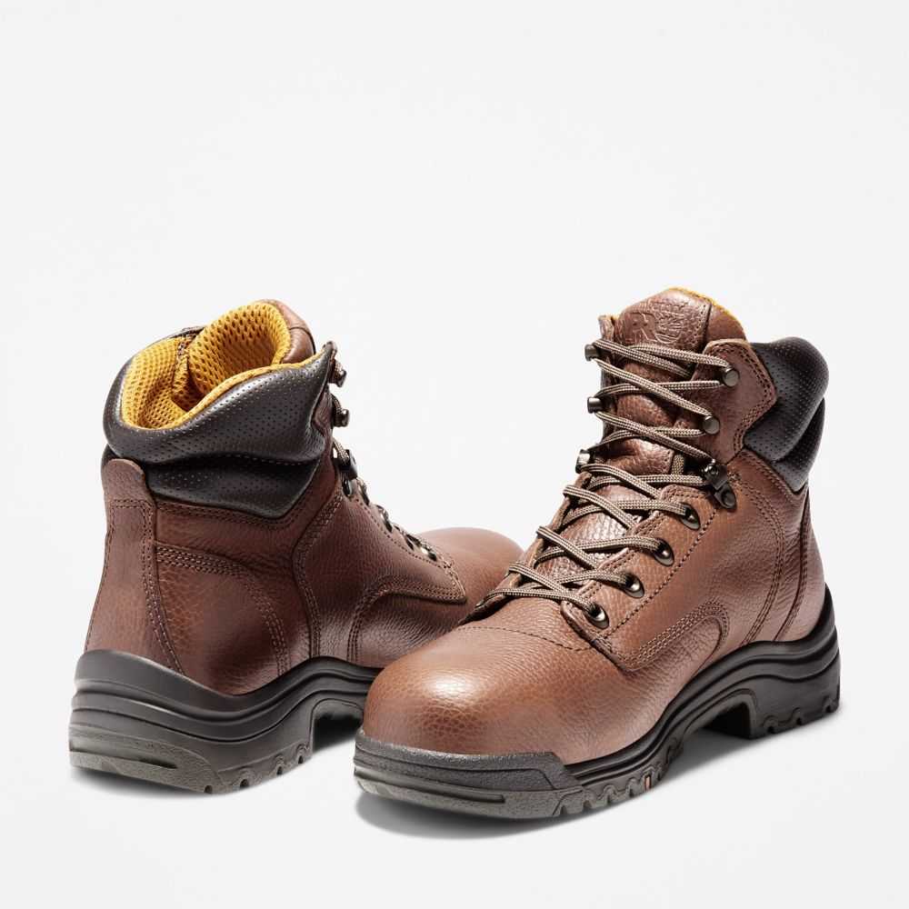 Buty Ochronne Męskie Timberland Pro Titan 6 Kawa | Polska-6304927