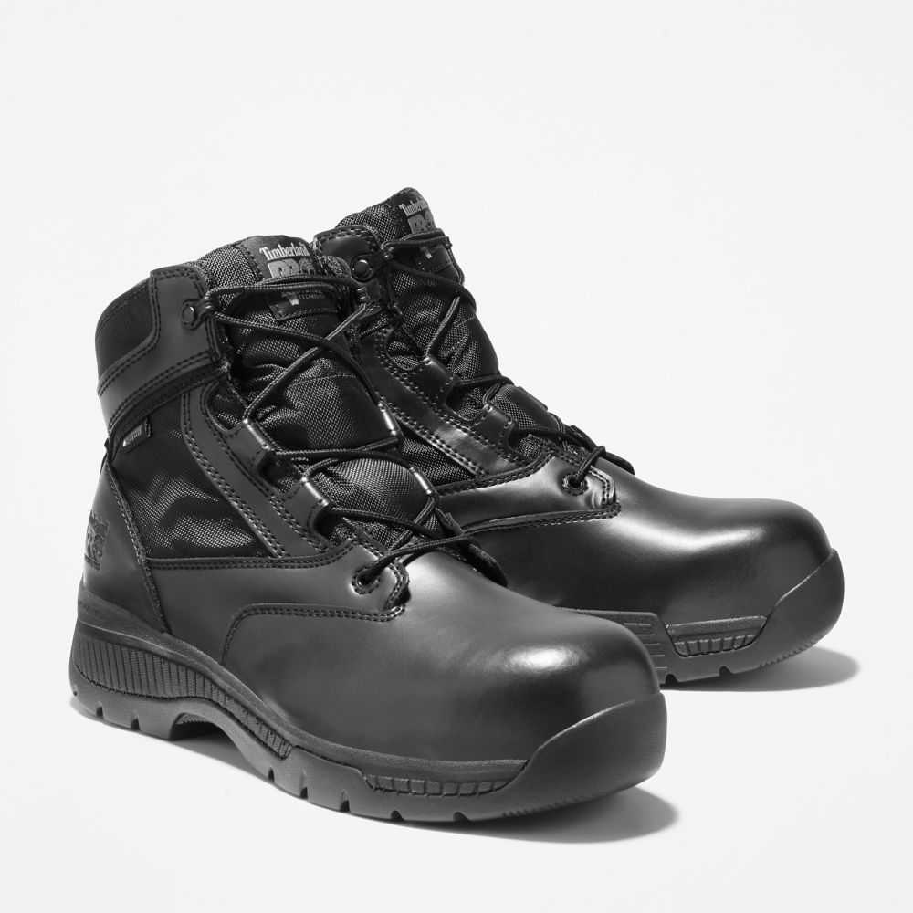 Buty Ochronne Męskie Timberland Pro Valor 6 Czarne | Polska-1728436