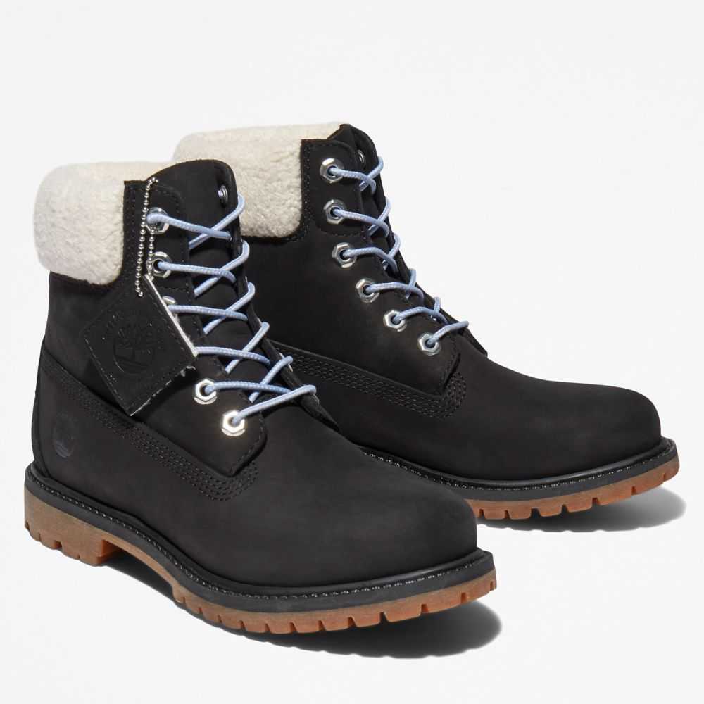 Buty Wodoodporne Damskie Timberland Pro Premium 6 Inch Czarne Szare | Polska-0469385