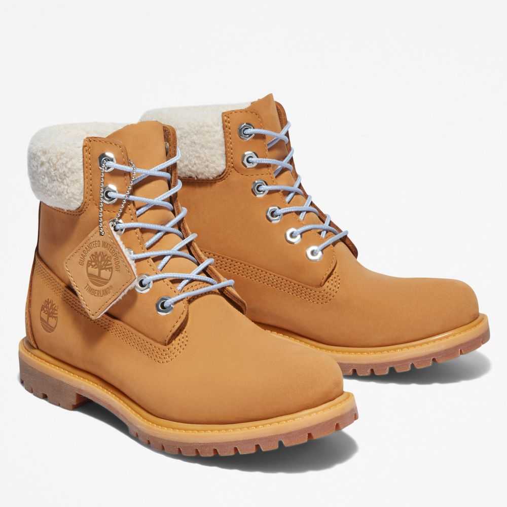 Buty Wodoodporne Damskie Timberland Pro Premium 6 Inch Brązowe Niebieskie | Polska-2143605