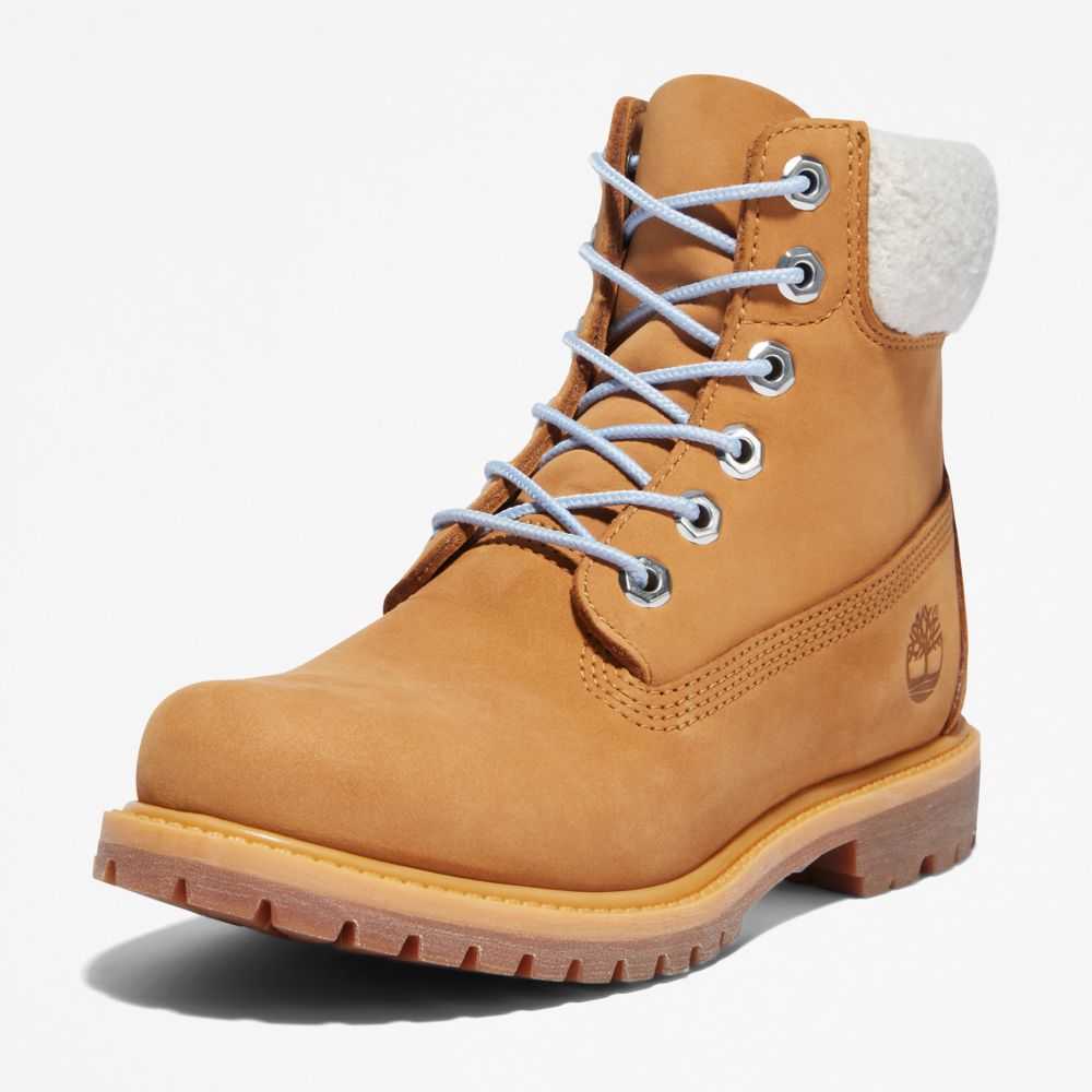 Buty Wodoodporne Damskie Timberland Pro Premium 6 Inch Brązowe Niebieskie | Polska-2143605