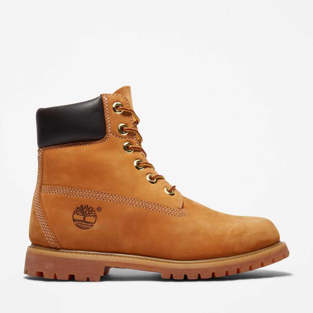 Buty Wodoodporne Damskie Timberland Pro Premium 6 Inch Brązowe | Polska-5247390