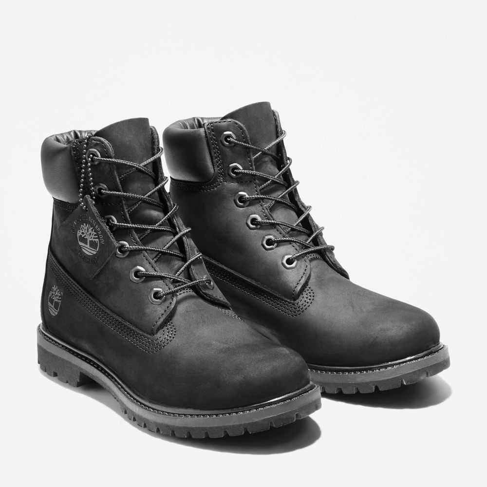 Buty Wodoodporne Damskie Timberland Pro Premium 6 Inch Czarne | Polska-7631429