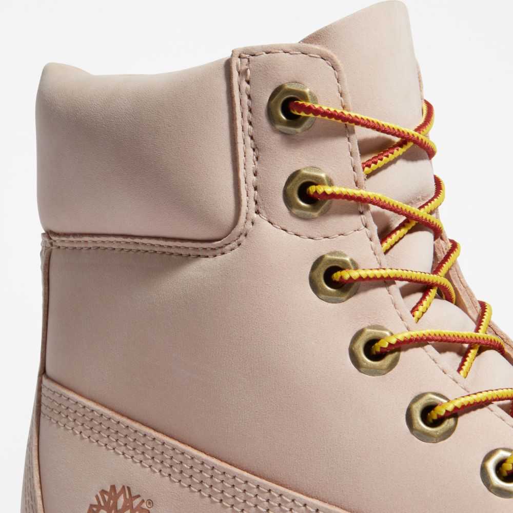 Buty Wodoodporne Damskie Timberland Pro Premium 6 Inch Głęboka Różowe | Polska-8371465