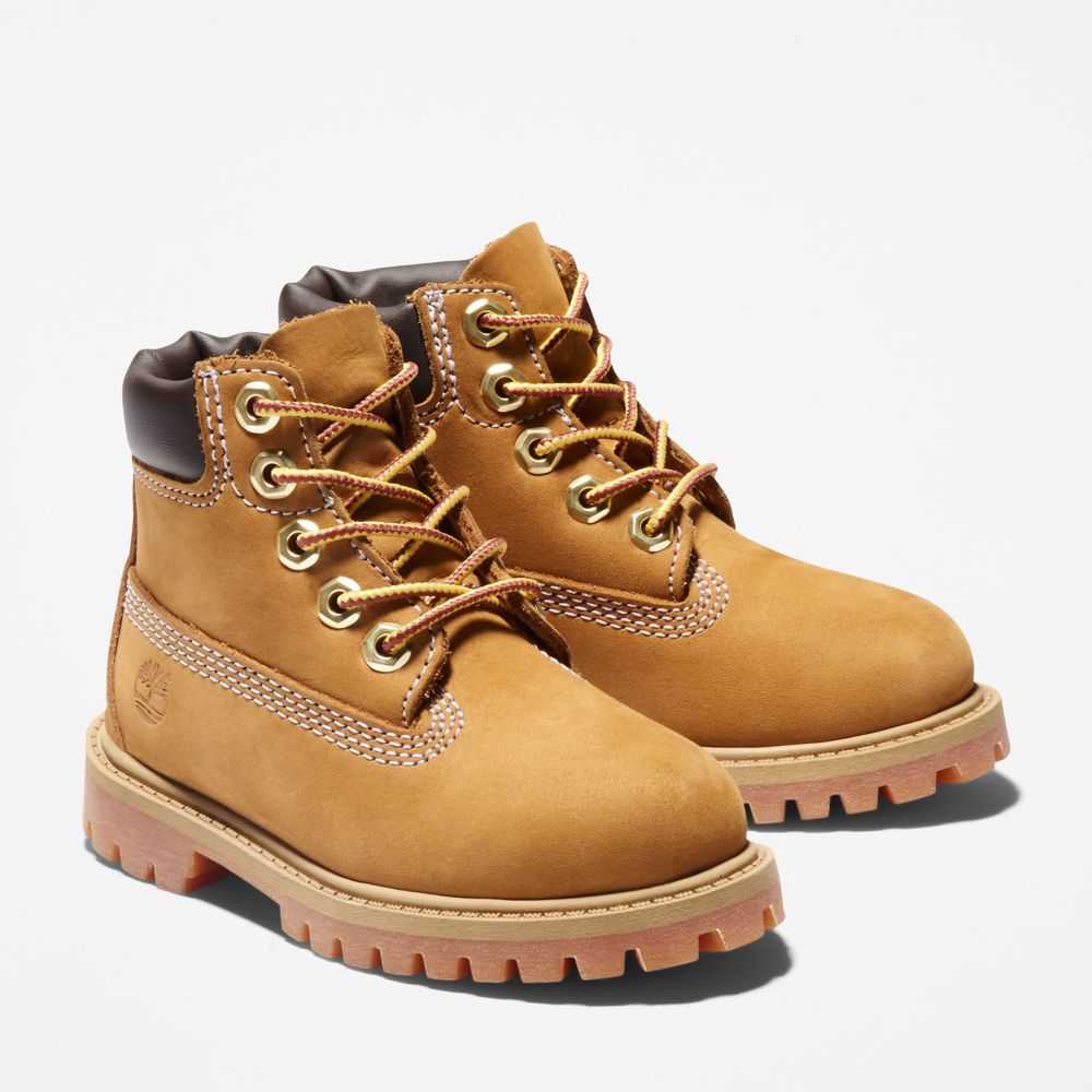 Buty Wodoodporne Dziecięce Timberland Pro Premium 6 Inch Brązowe | Polska-0278356