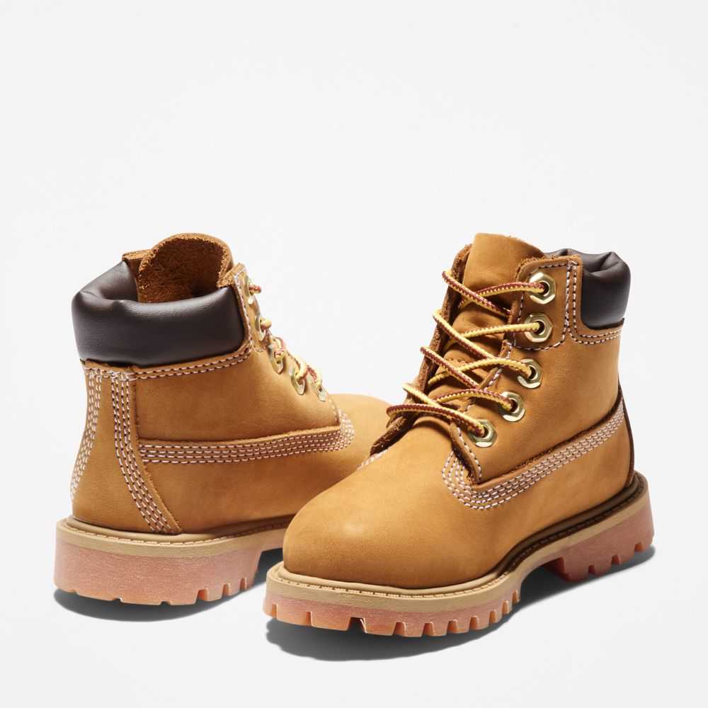 Buty Wodoodporne Dziecięce Timberland Pro Premium 6 Inch Brązowe | Polska-0278356