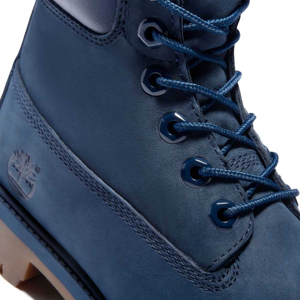 Buty Wodoodporne Dziecięce Timberland Pro 6 Inch Premium Niebieskie | Polska-1826405