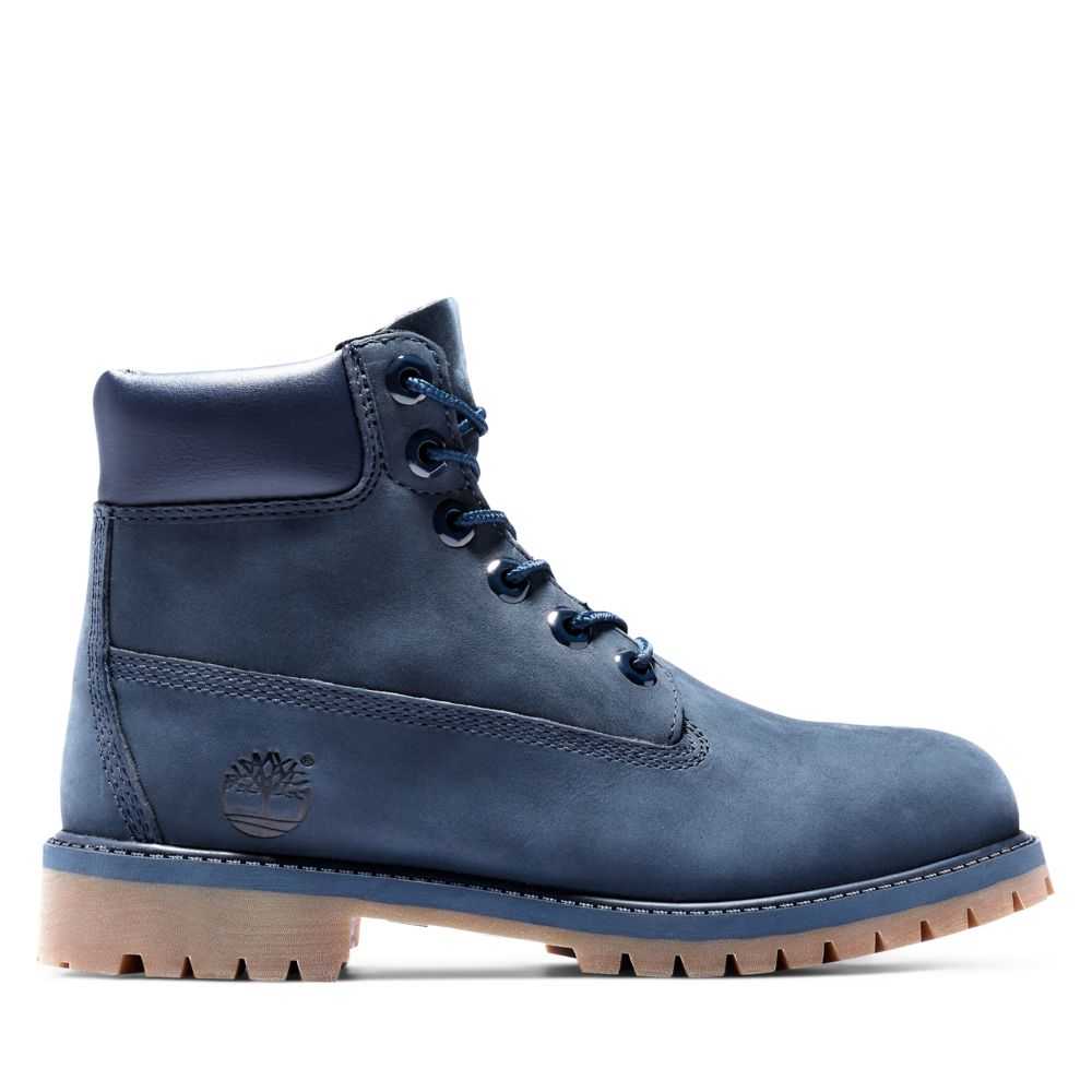 Buty Wodoodporne Dziecięce Timberland Pro 6 Inch Premium Niebieskie | Polska-1826405