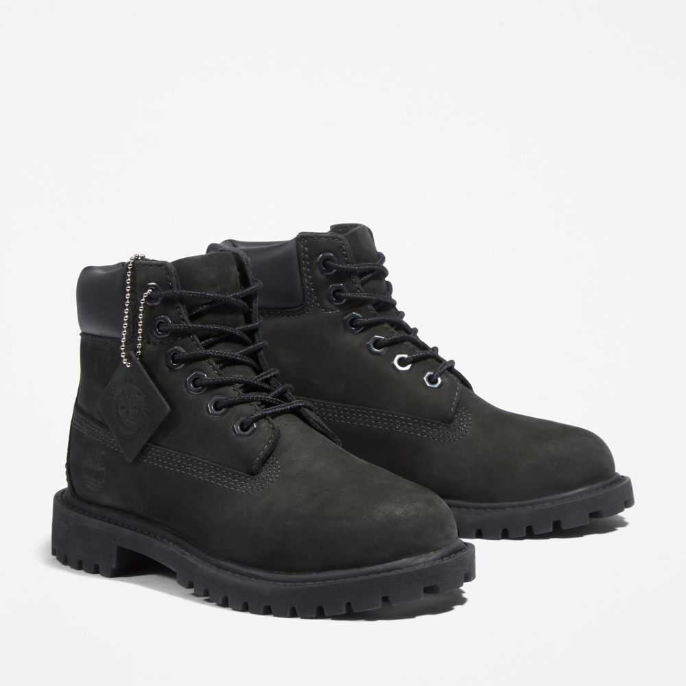 Buty Wodoodporne Dziecięce Timberland Pro Premium 6 Inch Czarne | Polska-2587319