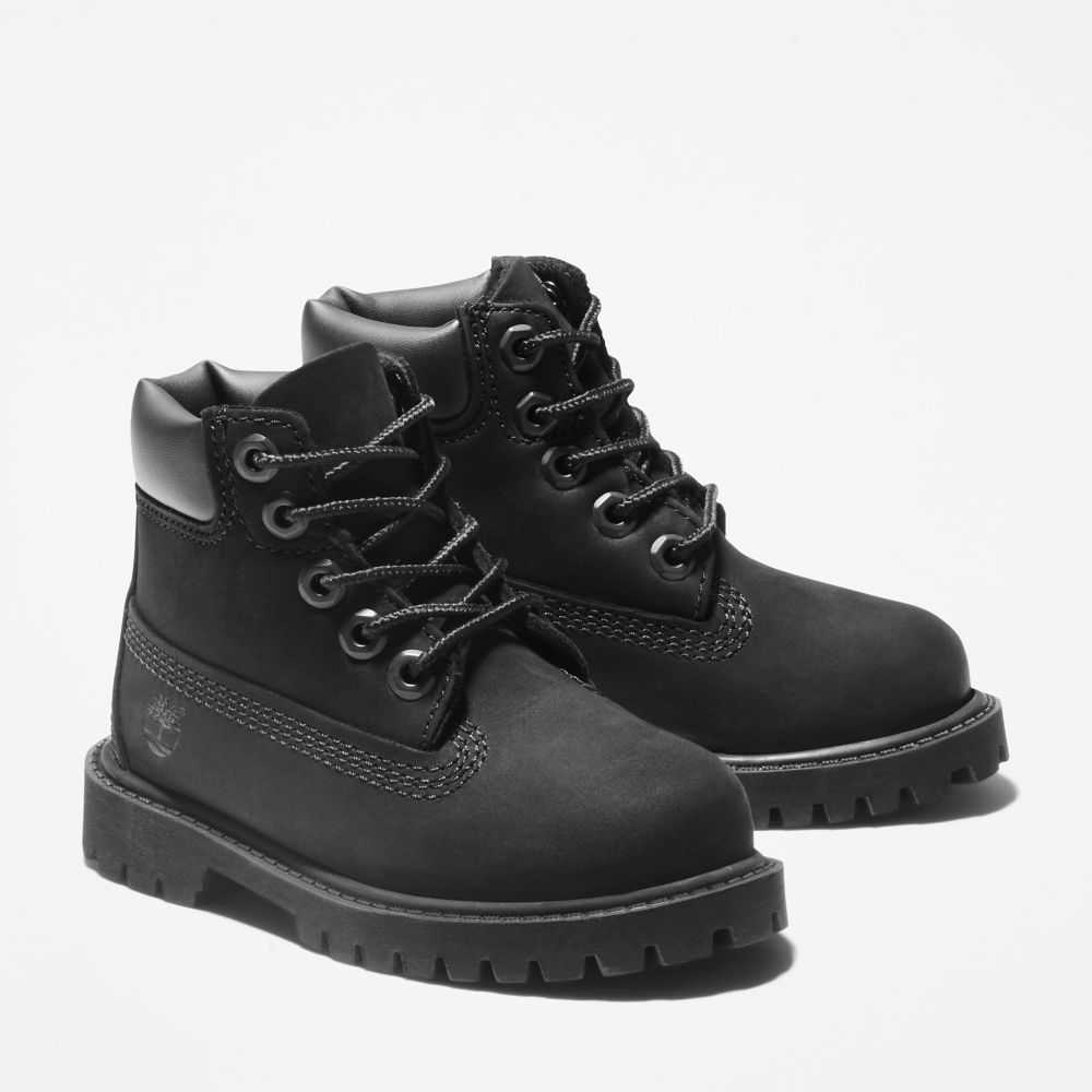 Buty Wodoodporne Dziecięce Timberland Pro Premium 6 Inch Czarne | Polska-4871605