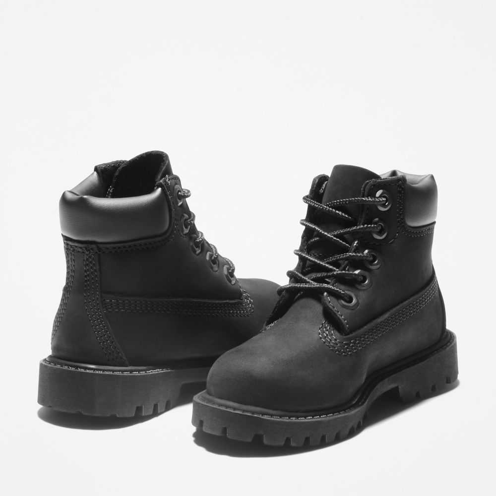 Buty Wodoodporne Dziecięce Timberland Pro Premium 6 Inch Czarne | Polska-4871605