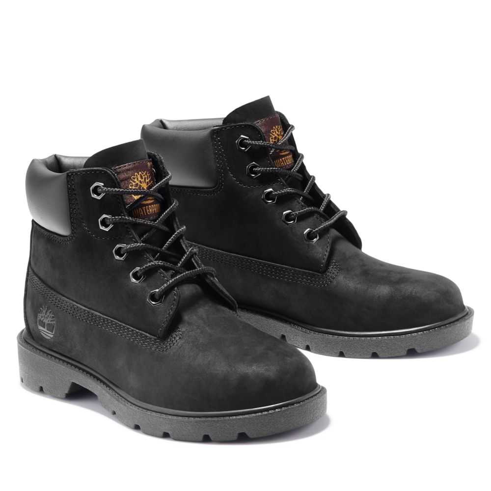 Buty Wodoodporne Dziecięce Timberland Pro Klasyczne 6 Inch Czarne | Polska-6543187