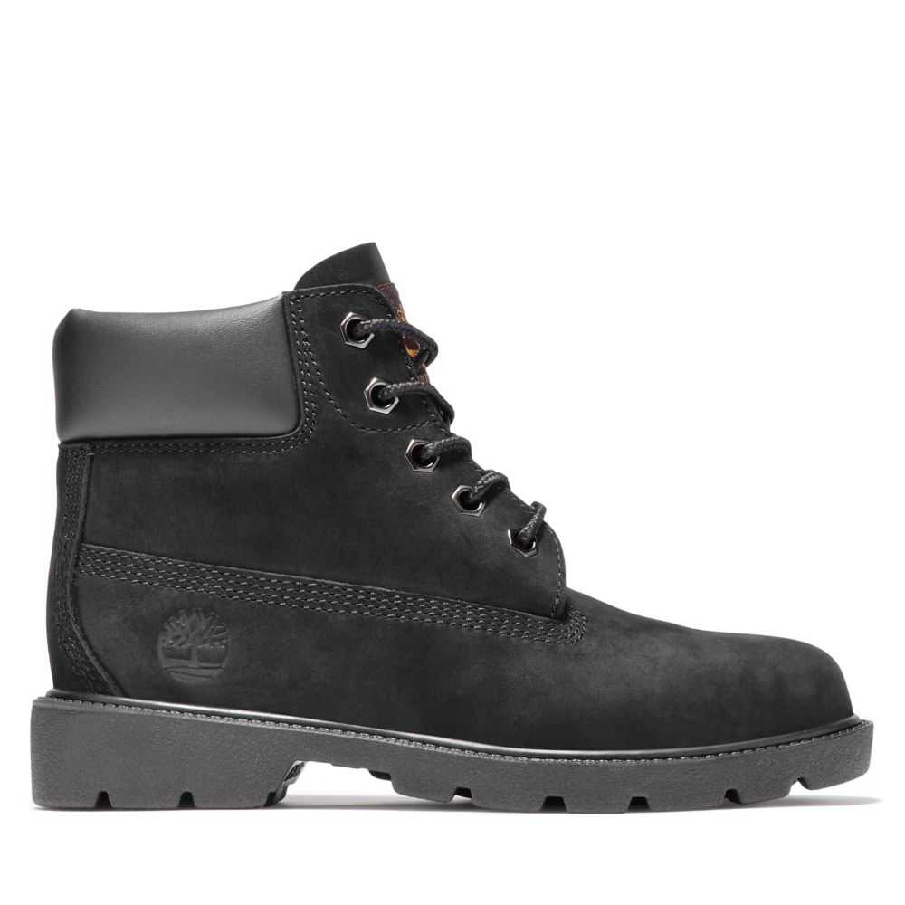 Buty Wodoodporne Dziecięce Timberland Pro Klasyczne 6 Inch Czarne | Polska-6543187