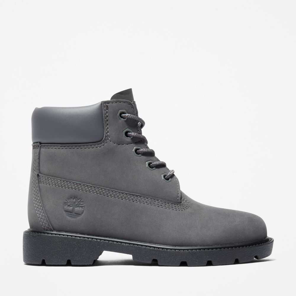 Buty Wodoodporne Dziecięce Timberland Pro Klasyczne 6 Inch Ciemny Szare | Polska-9623480