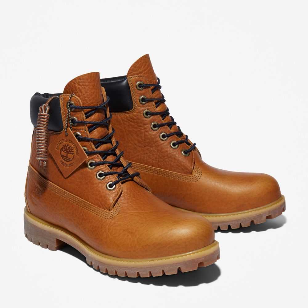 Buty Wodoodporne Męskie Timberland Pro Premium 6 Inch Brązowe | Polska-5378246