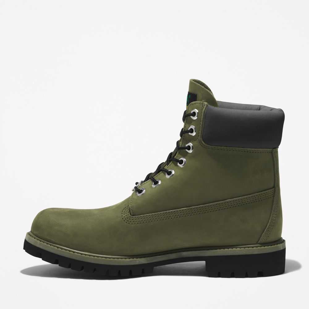 Buty Wodoodporne Męskie Timberland Pro Premium 6 Inch Ciemny Zielone | Polska-6219380