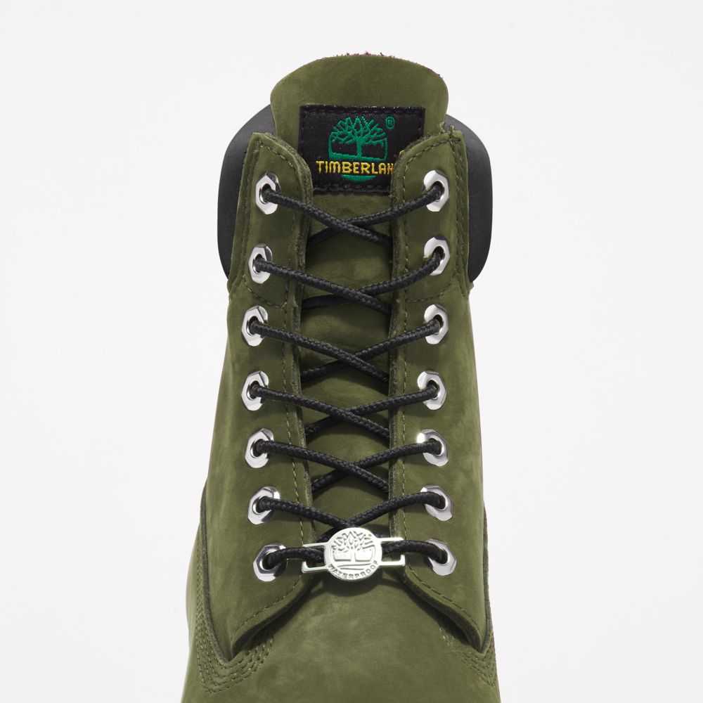 Buty Wodoodporne Męskie Timberland Pro Premium 6 Inch Ciemny Zielone | Polska-6219380