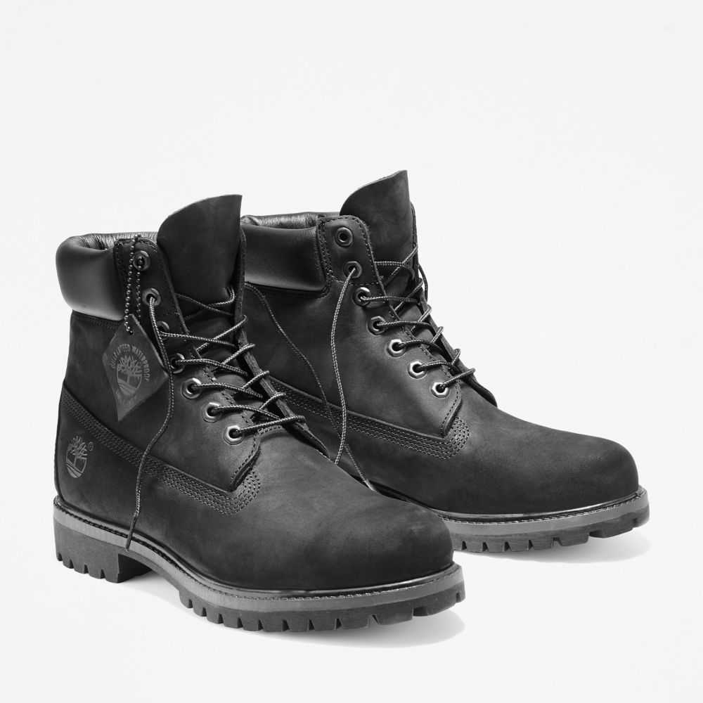 Buty Wodoodporne Męskie Timberland Pro Premium 6 Inch Czarne | Polska-7165029