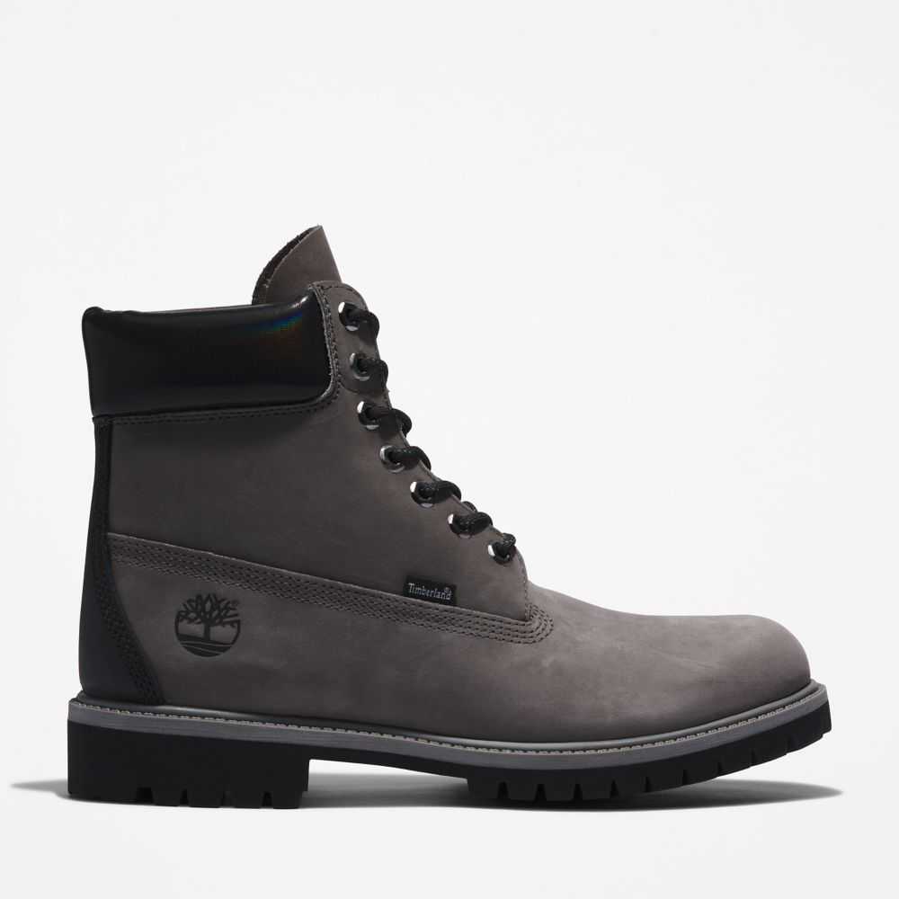 Buty Wodoodporne Męskie Timberland Pro Premium 6 Inch Ciemny Szare | Polska-7698102