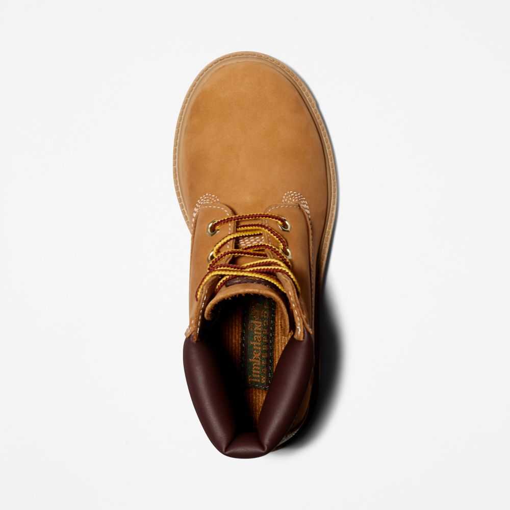 Buty Zimowe Dziecięce Timberland Pro Klasyczne 6 Inch Brązowe | Polska-3149286