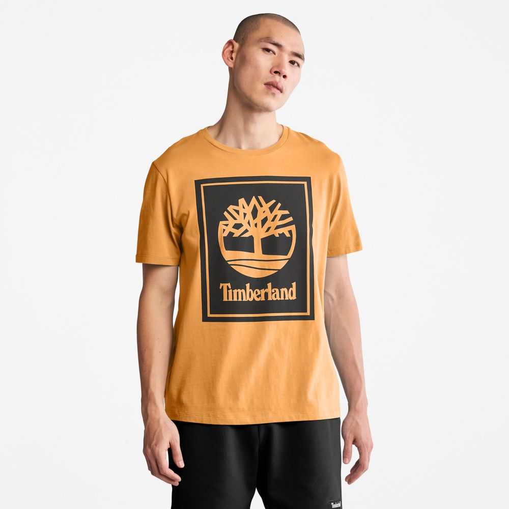 Koszulki Damskie Timberland Pro Logo Brązowe Czarne | Polska-5091764