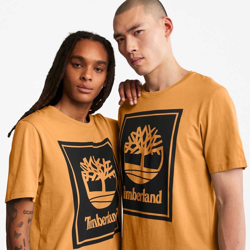 Koszulki Damskie Timberland Pro Logo Brązowe Czarne | Polska-5091764