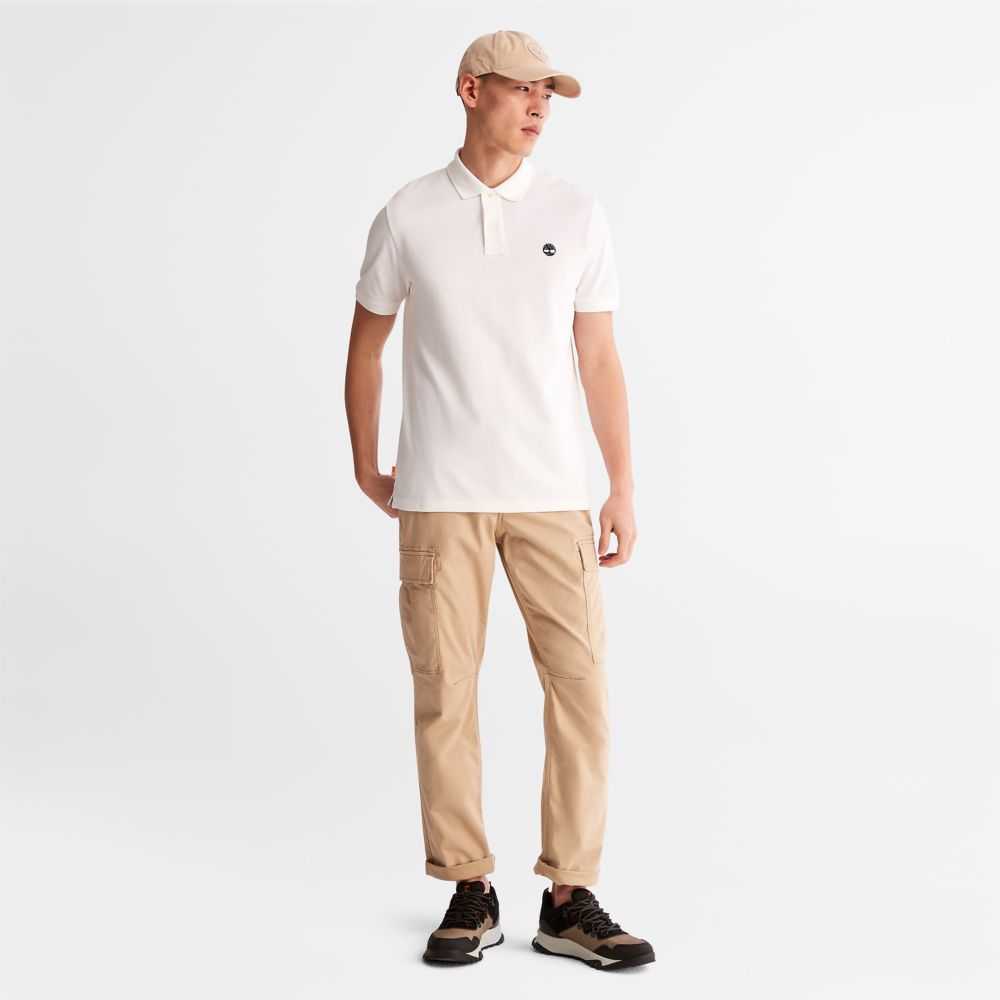 Koszulki Polo Męskie Timberland Pro Millers River Białe | Polska-6597104