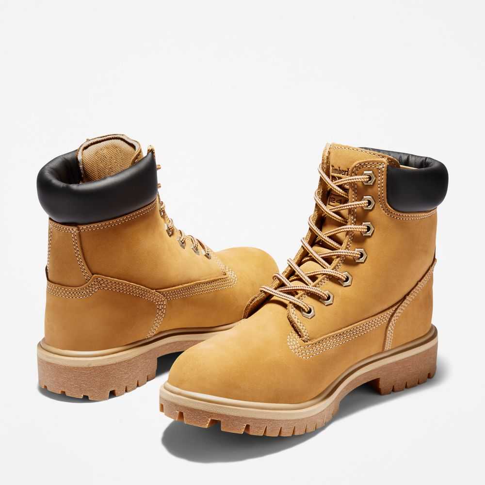 Kozaki Robocze Damskie Timberland Pro Direct Attach 6 Brązowe | Polska-4261308