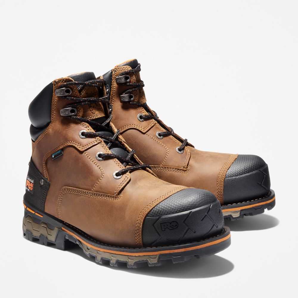 Kozaki Robocze Męskie Timberland Pro Boondock 6 Brązowe | Polska-3175046