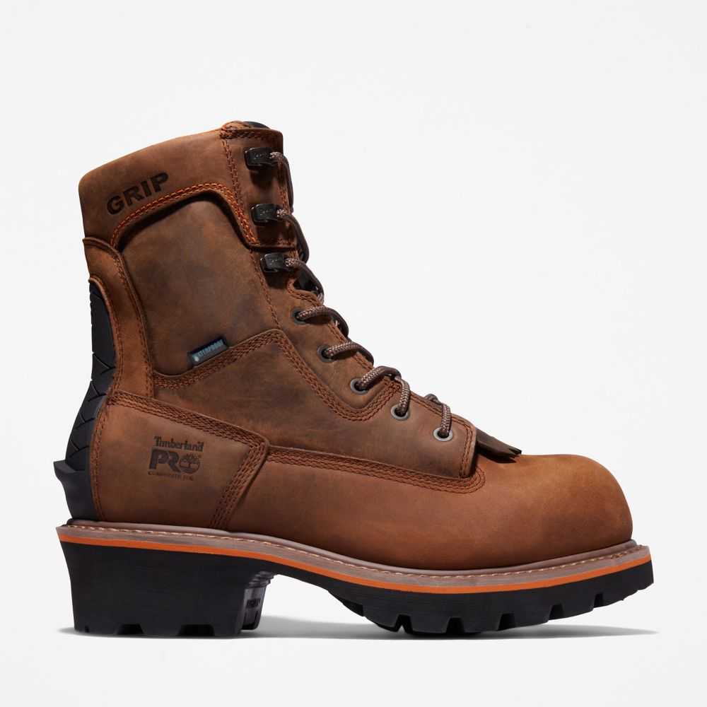 Kozaki Robocze Męskie Timberland Pro Evergreen Brązowe | Polska-1602397