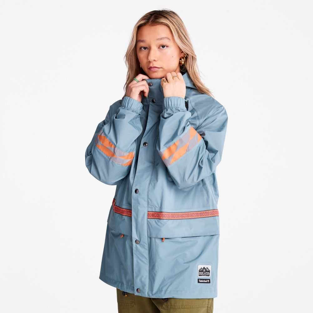 Kurtki Parka Męskie Timberland Pro Bee Line Niebieskie | Polska-8472965